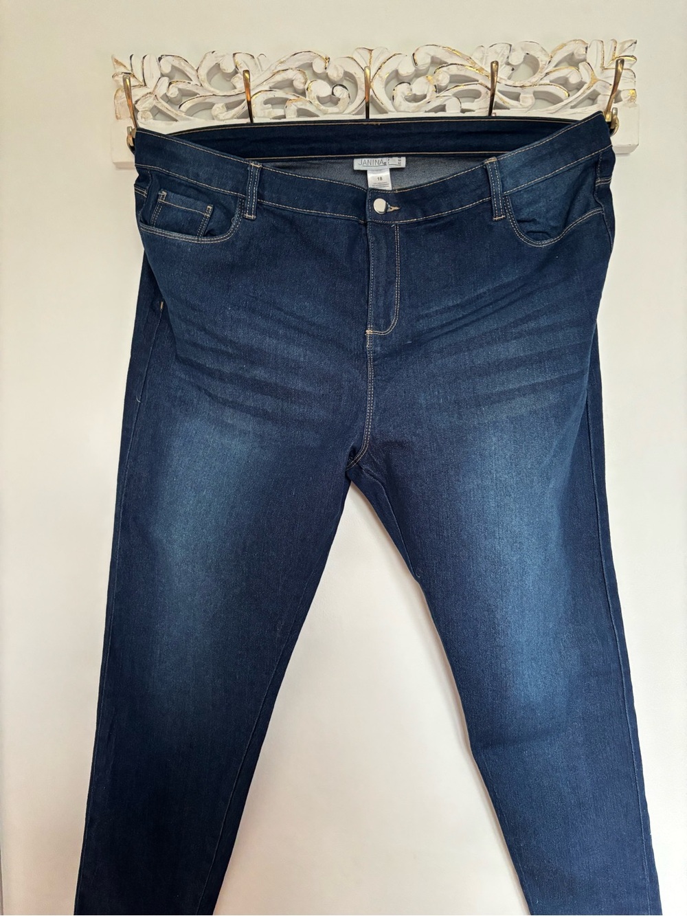 Women's Dark Blue High-Rise Skinny Jeans